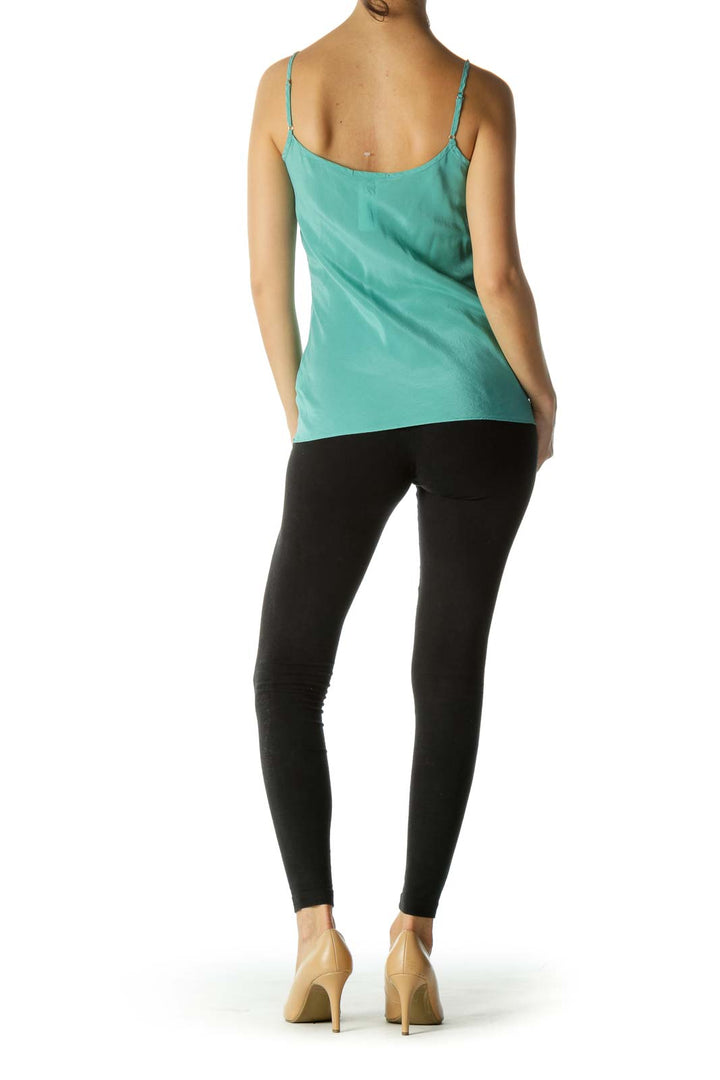 Green Silk Cami Top