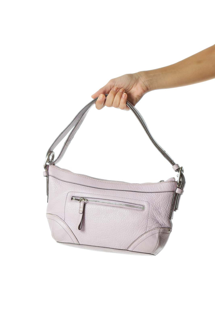 Purple Pocketed Shoulder Bag