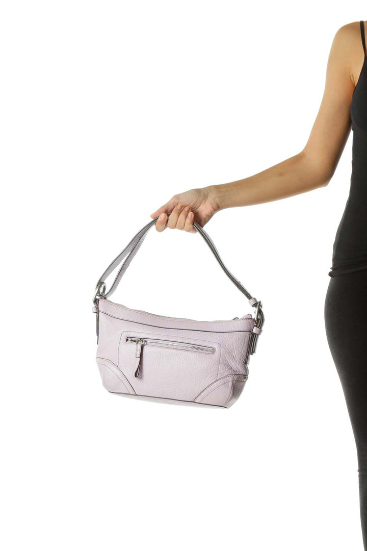 Purple Pocketed Shoulder Bag