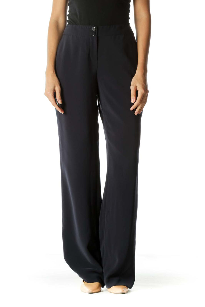 Navy Wide Leg Pant