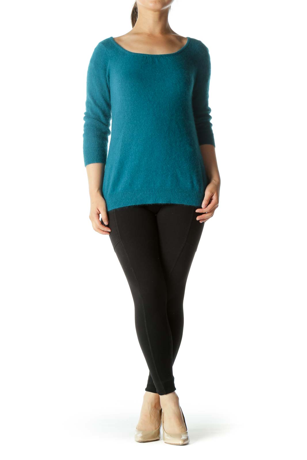 Teal Knit Top