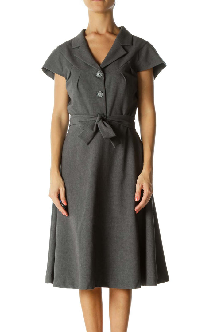 Gray Work Dress