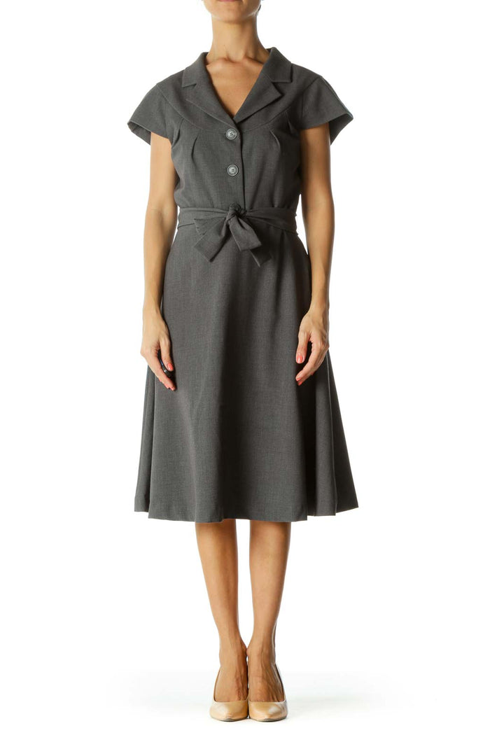 Gray Work Dress