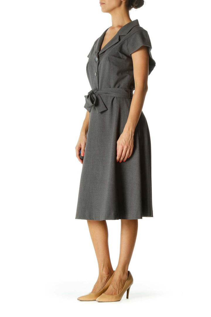 Gray Work Dress