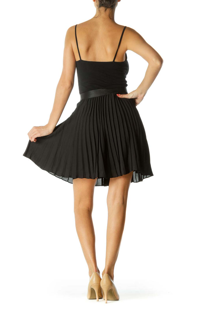 Black Pleated Skirt