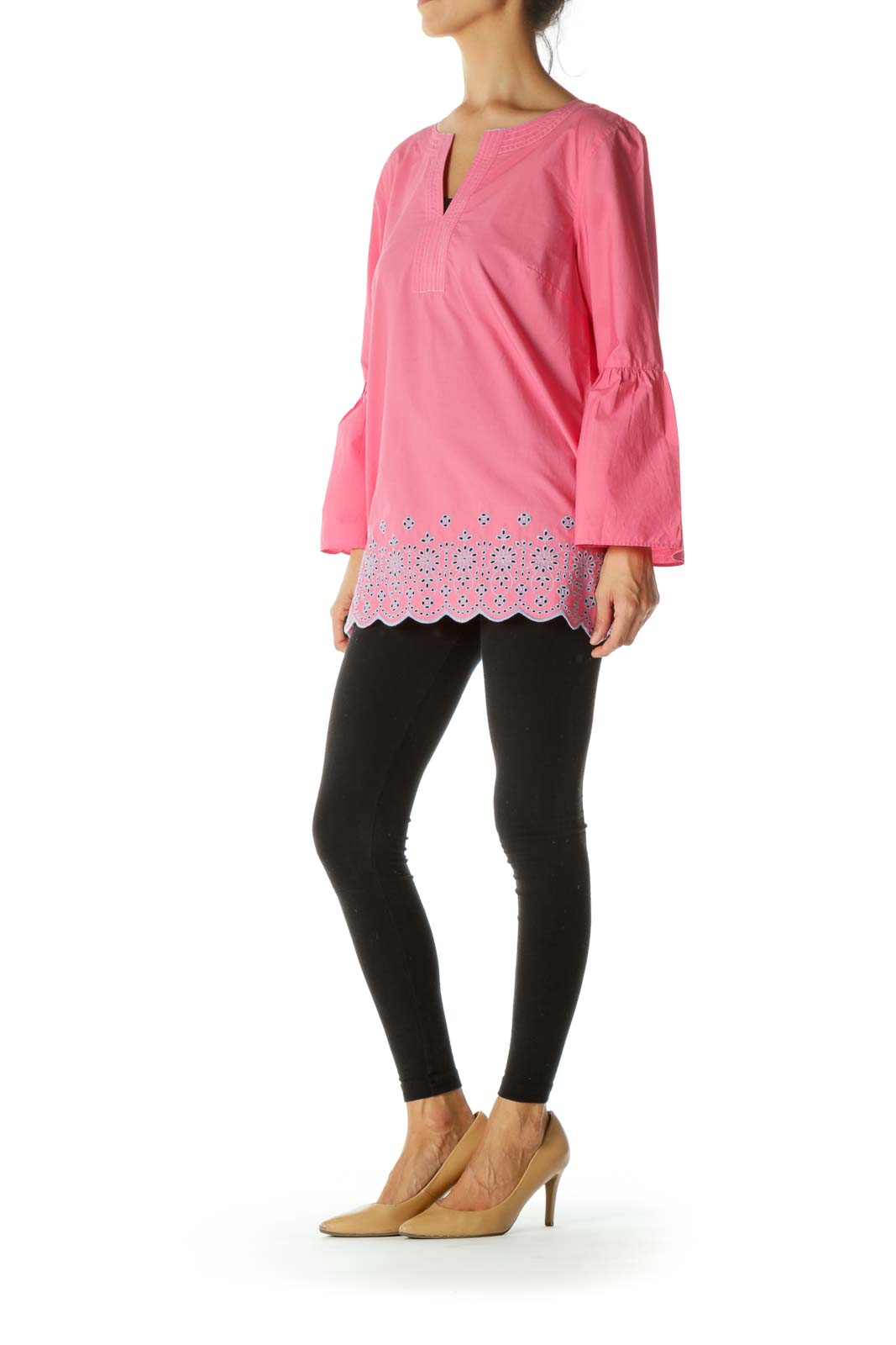 Pink Embroidered Tunic