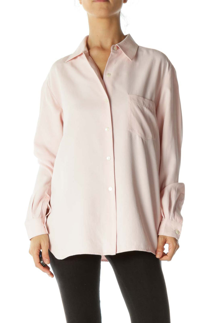 Pink Silk Shirt