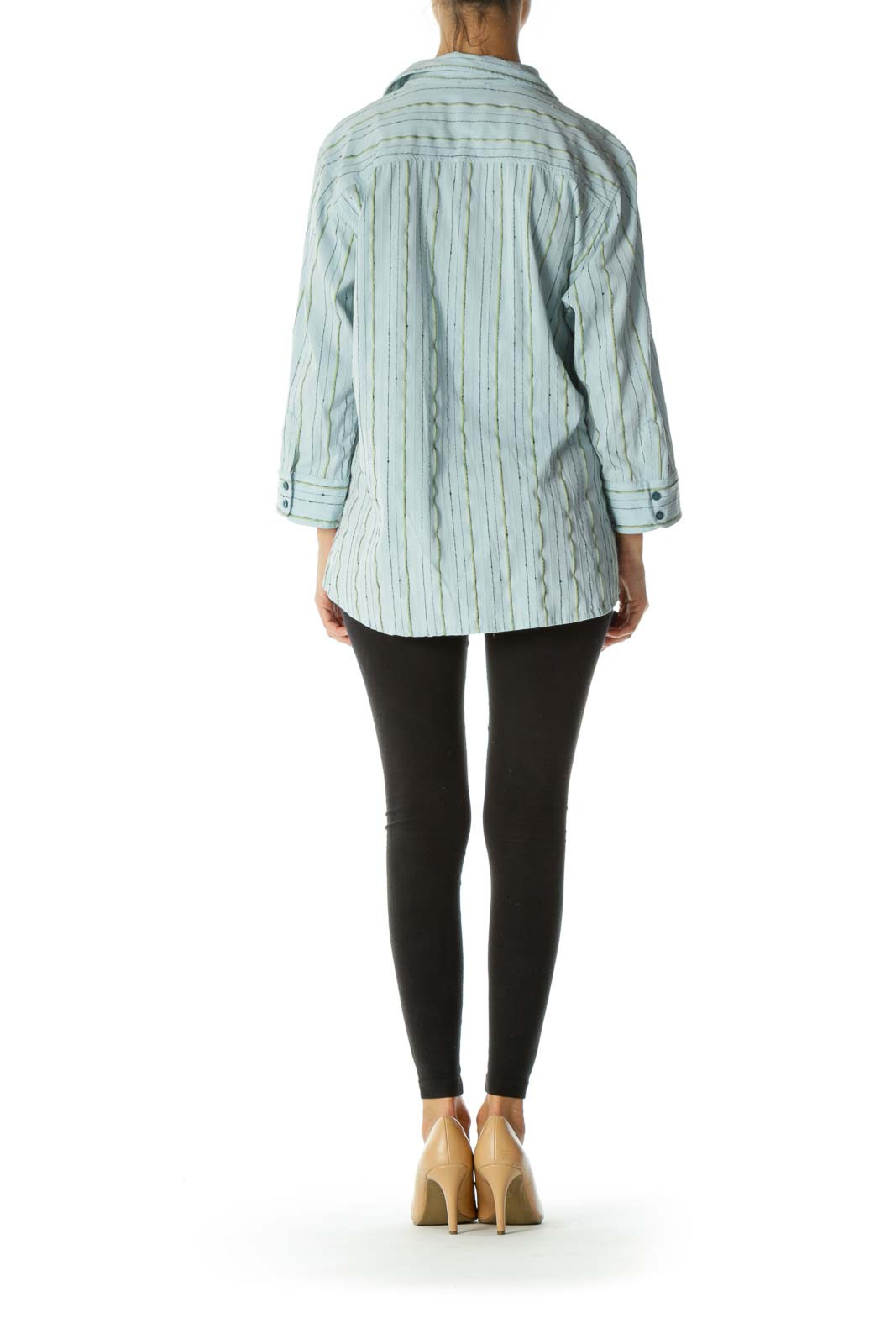 Blue Striped Collard Shirt