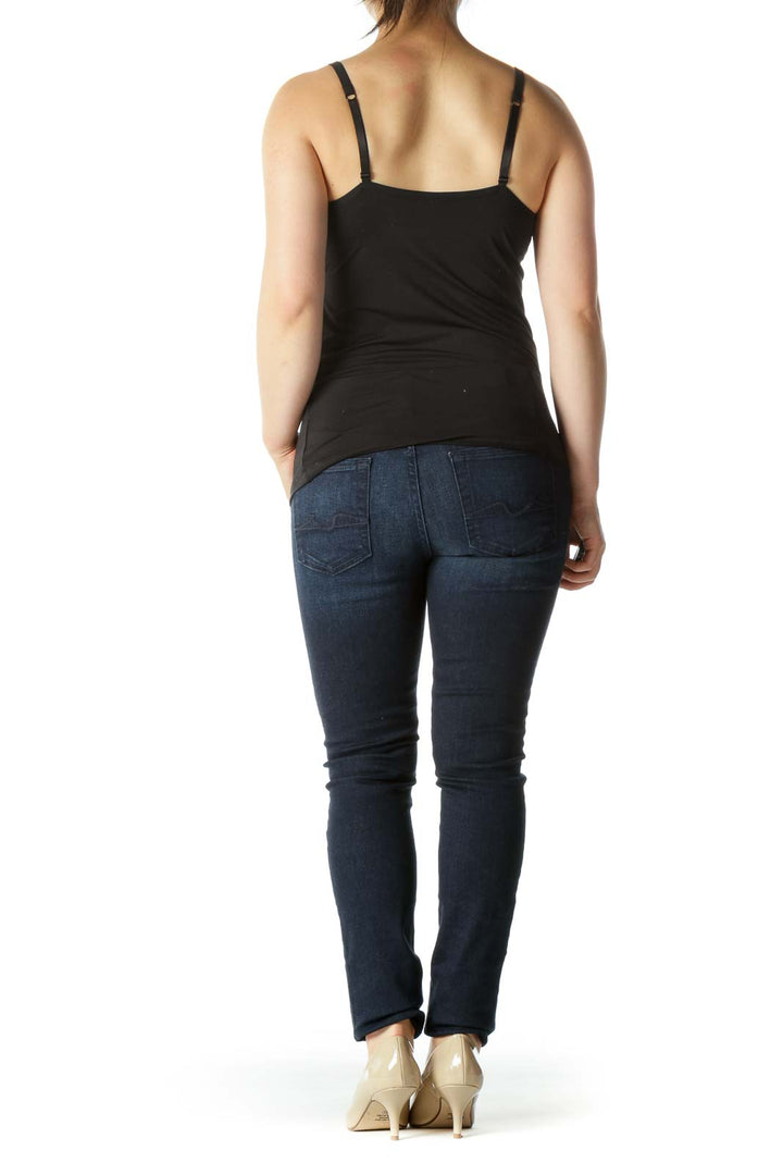 Blue Dark-Wash Stretch Skinny Jeans