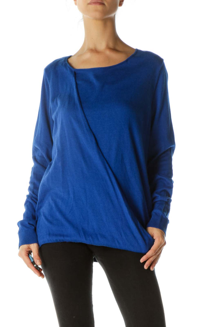 Blue Knit Long Sleeve