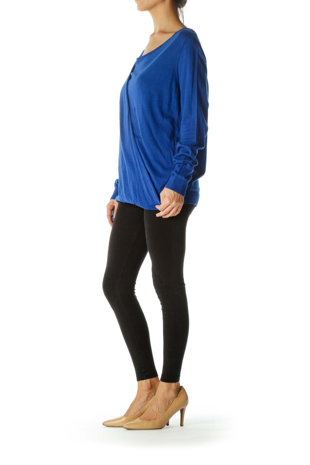 Blue Knit Long Sleeve