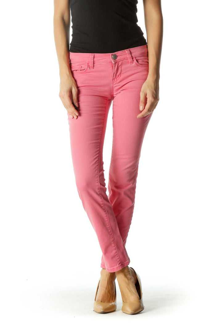 Pink Stretchy Skinny Pants