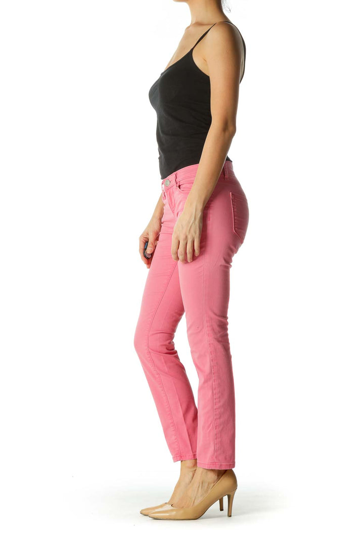 Pink Stretchy Skinny Pants