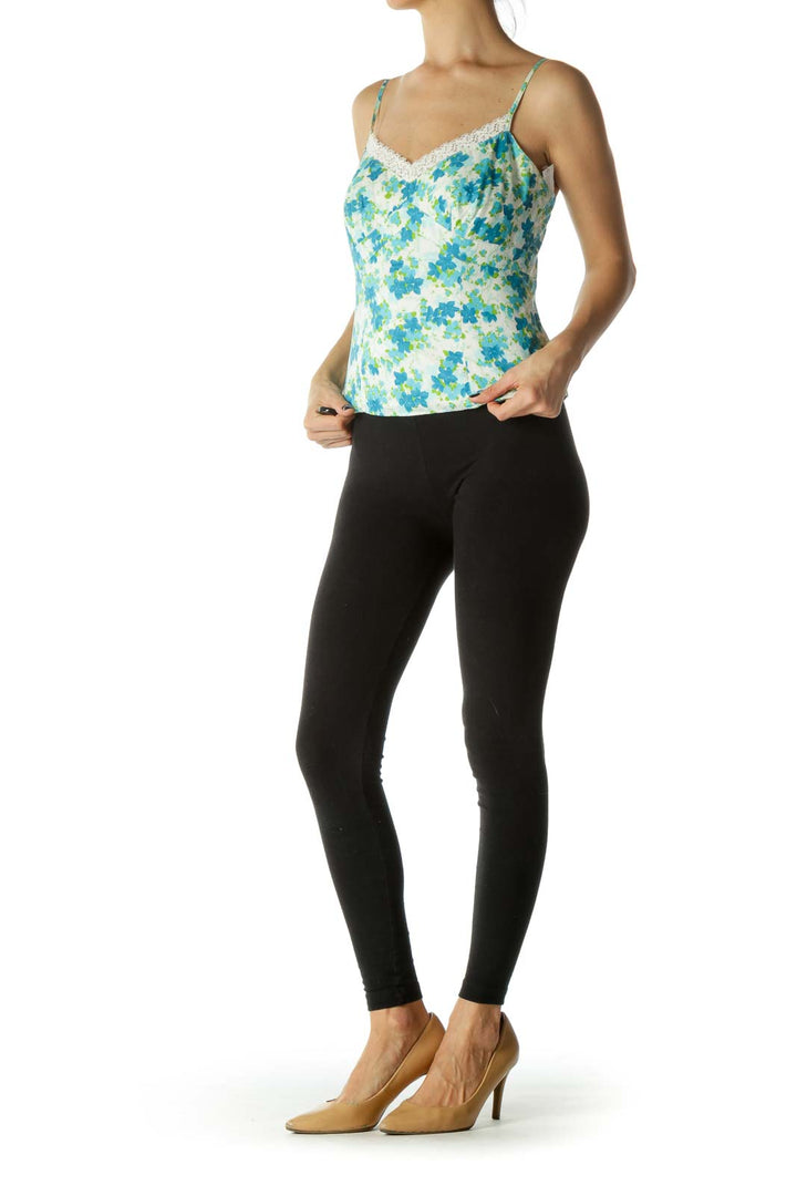 Multicolor Floral-Print zippered Camisole