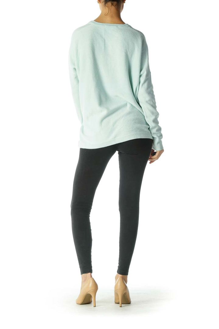 Light Green V Neck Sweater