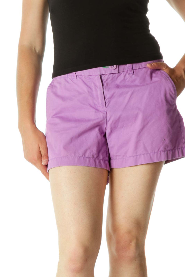 Purple Pocketed Short