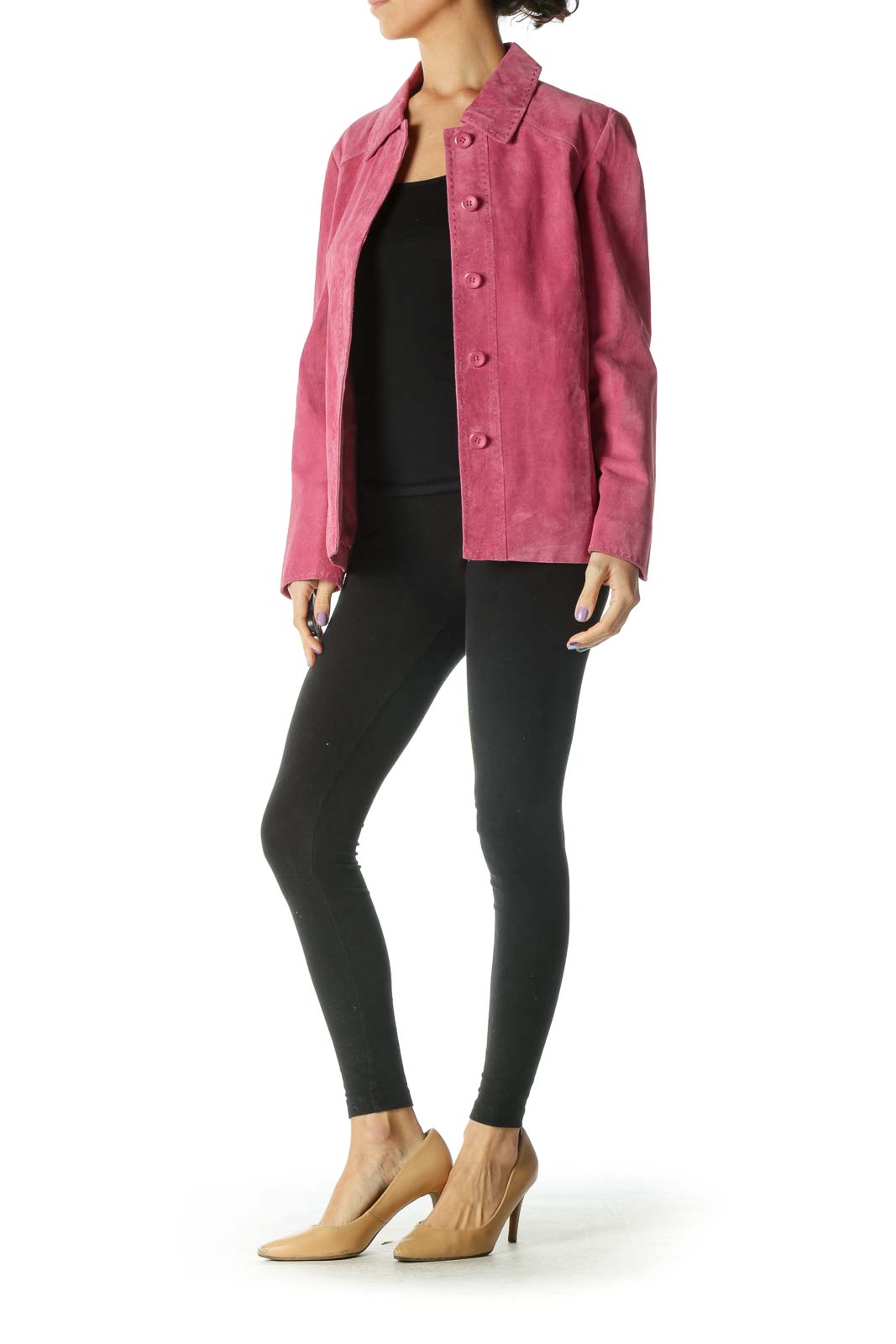 Pink Suede Jacket