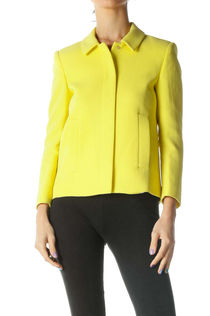 Yellow Structured Jacket