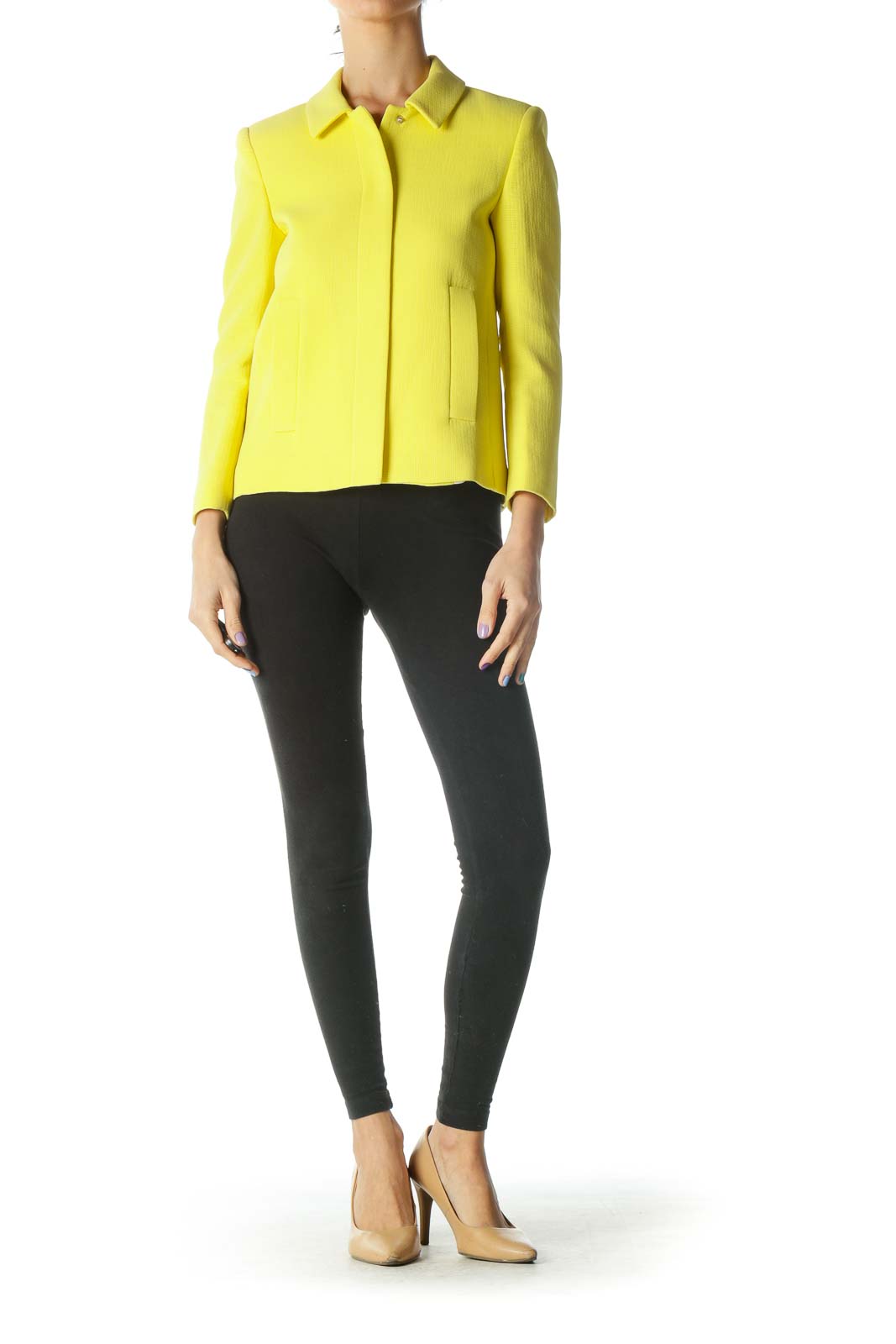 Yellow Structured Jacket