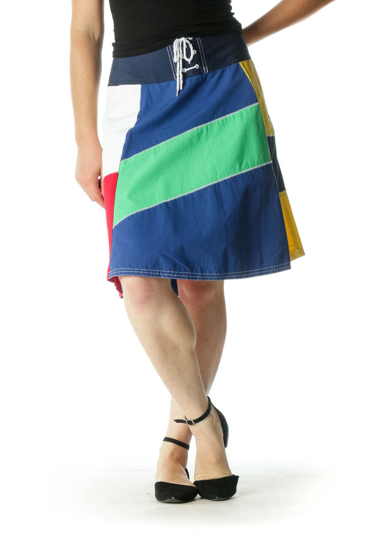 Multicolor A-Line Skirt