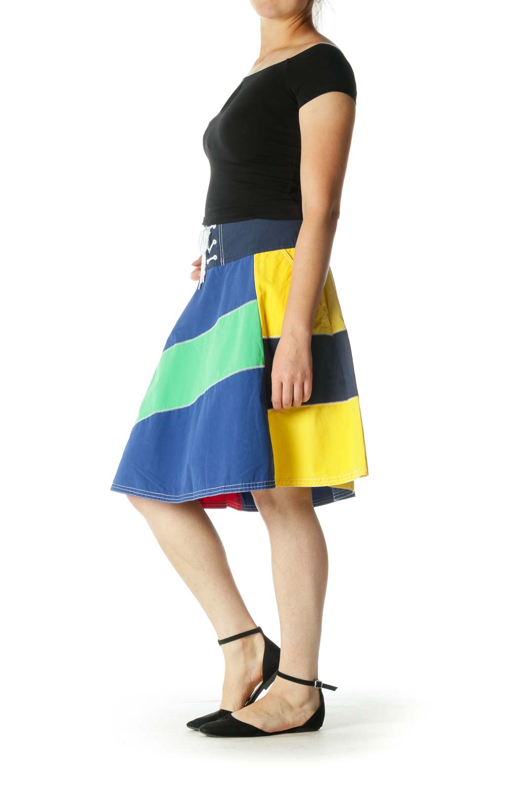 Multicolor A-Line Skirt