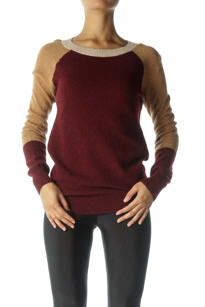 Multicolor Color Block Sweater