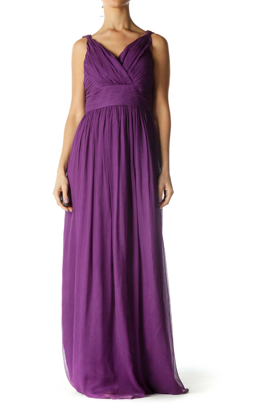 Purple Maxi Evening Gown