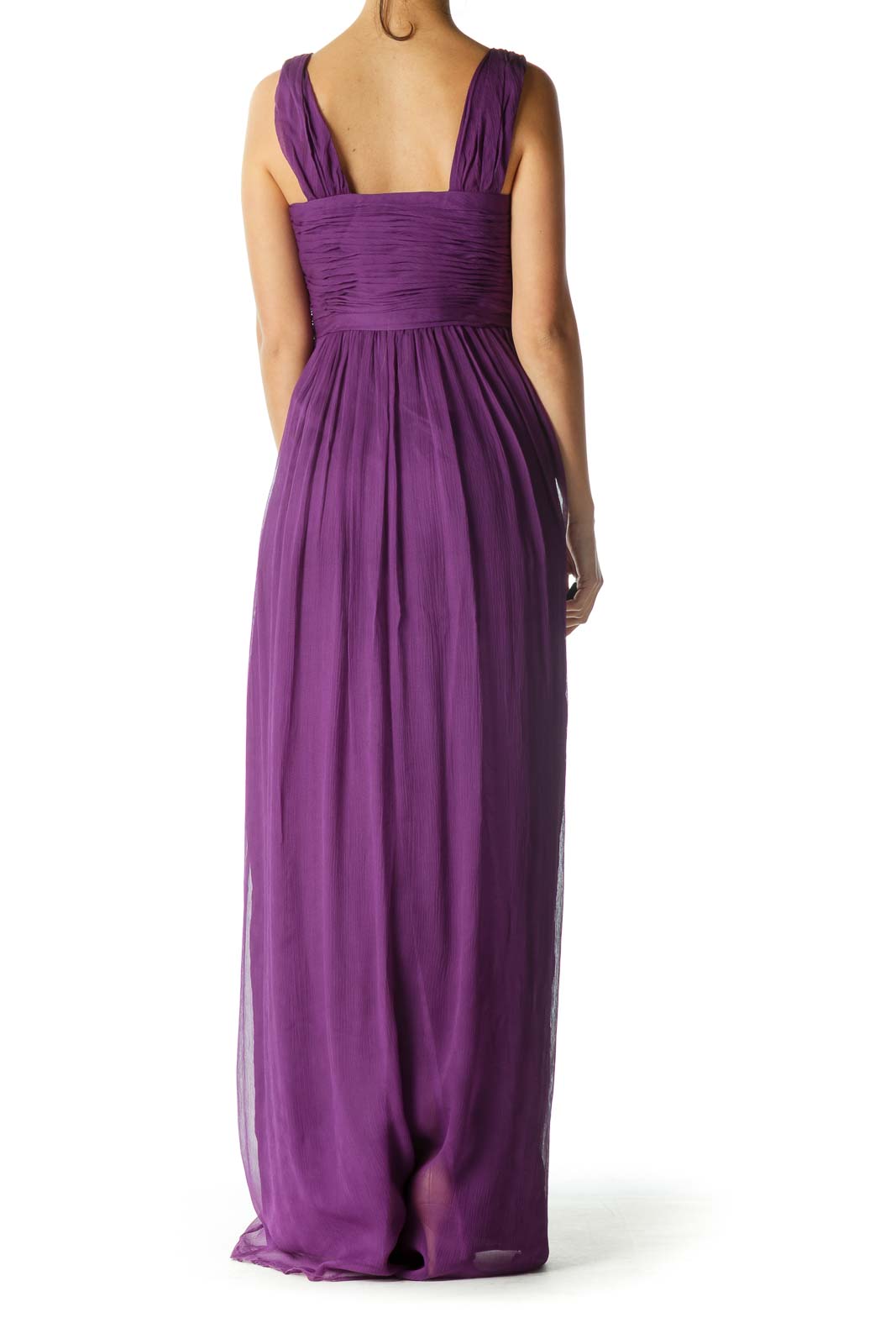 Purple Maxi Evening Gown