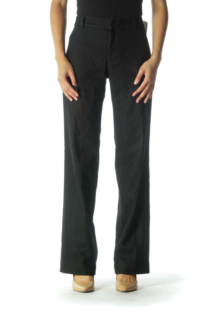 Black Wide-Leg Pants