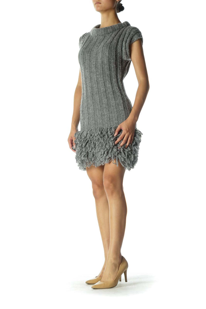 Gray Knit Dress