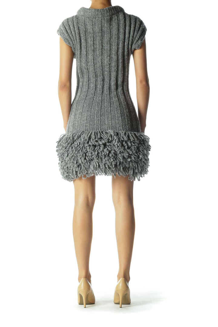 Gray Knit Dress