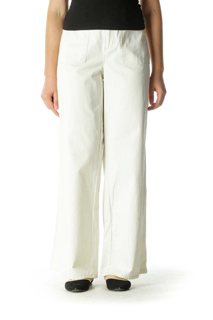 Off-White Wide Leg Pants