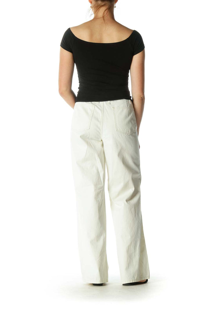 Off-White Wide Leg Pants