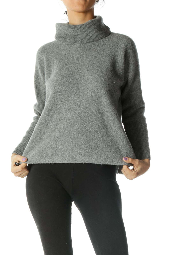 Gray Turtle Neck Sweater