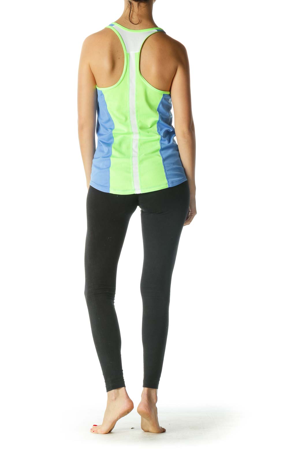 Blue Green Neon Racerback Tank