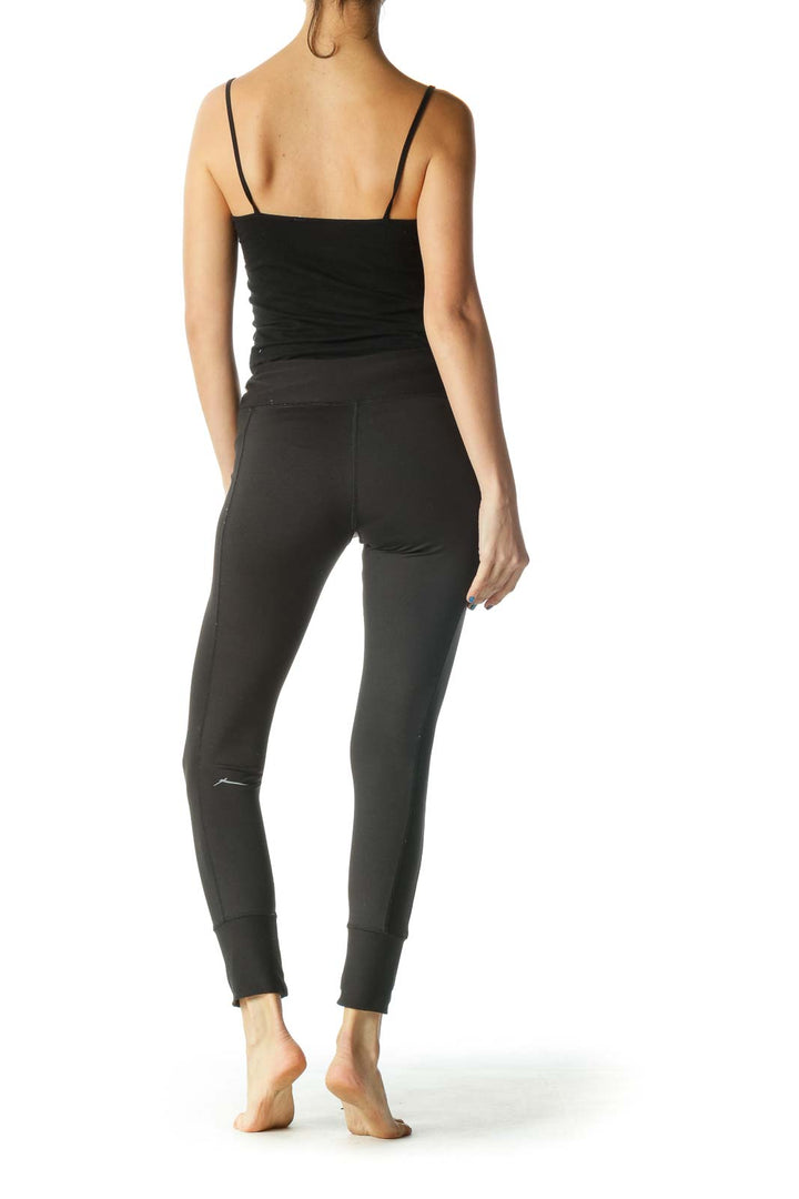 Black Paneled Leggings