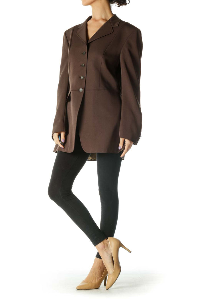 Brown Structured Blazer