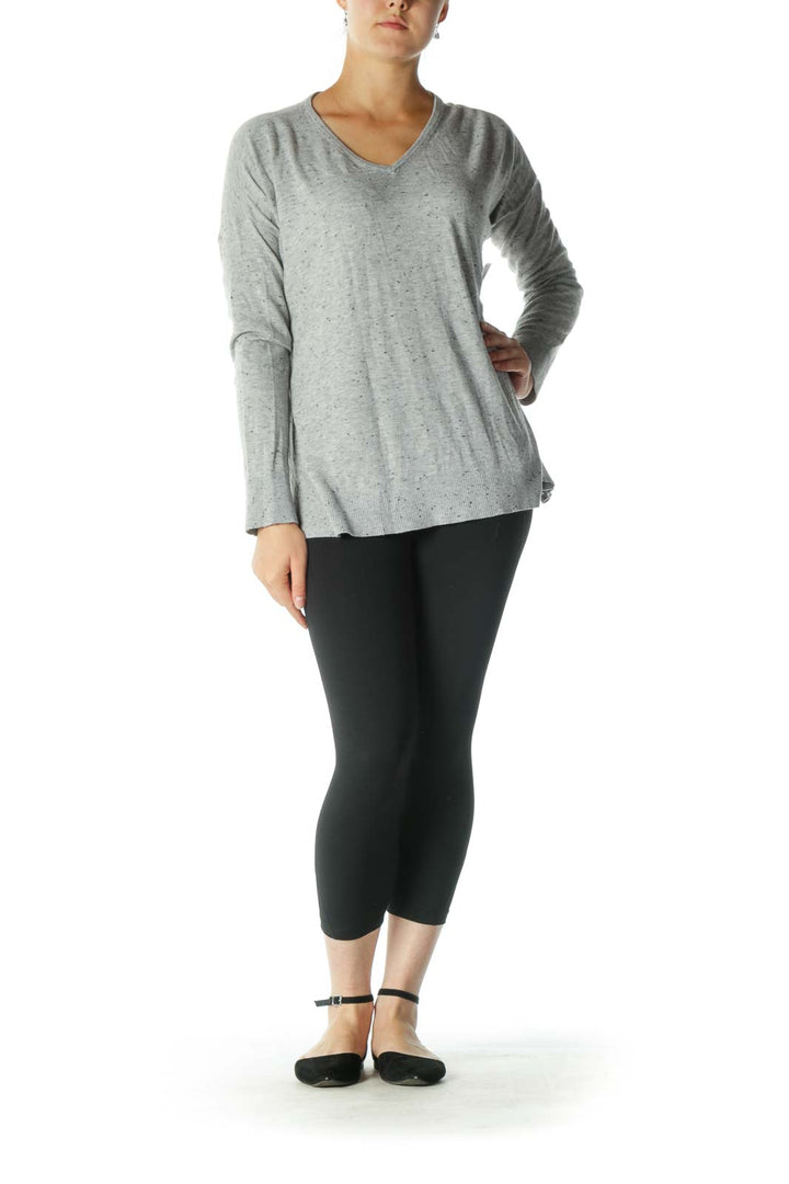 Gray Speckled Sweatshirt