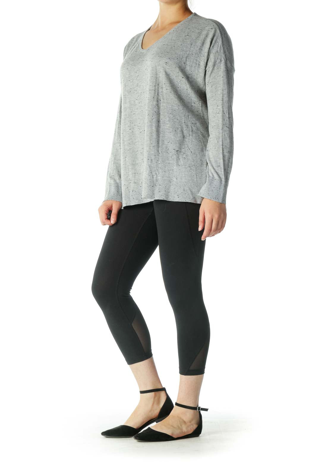 Gray Speckled Sweatshirt