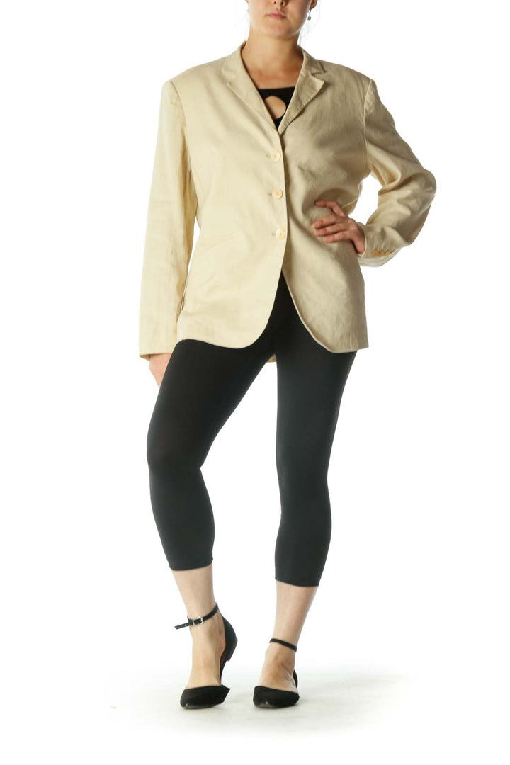 Beige Structured Jacket