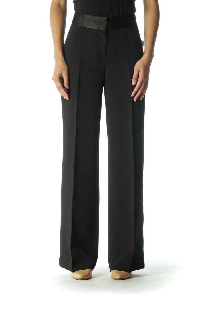 Black Wide-Leg Pants