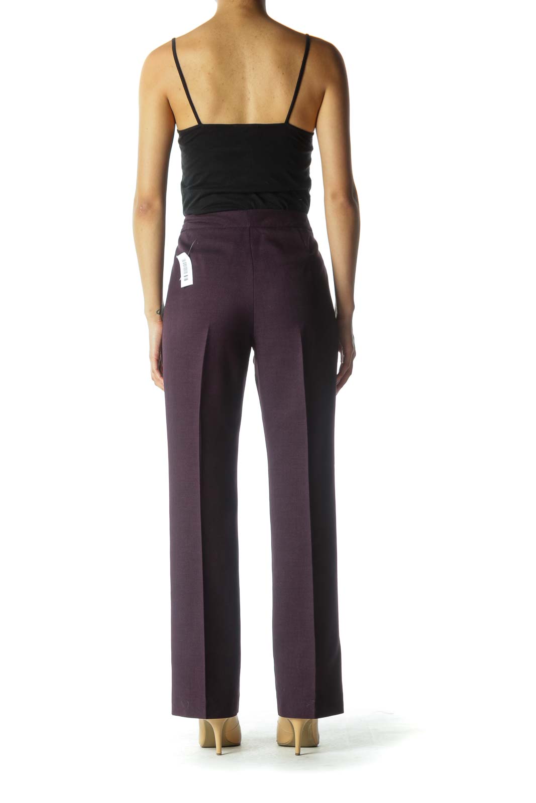 Purple Wide-Leg Pants