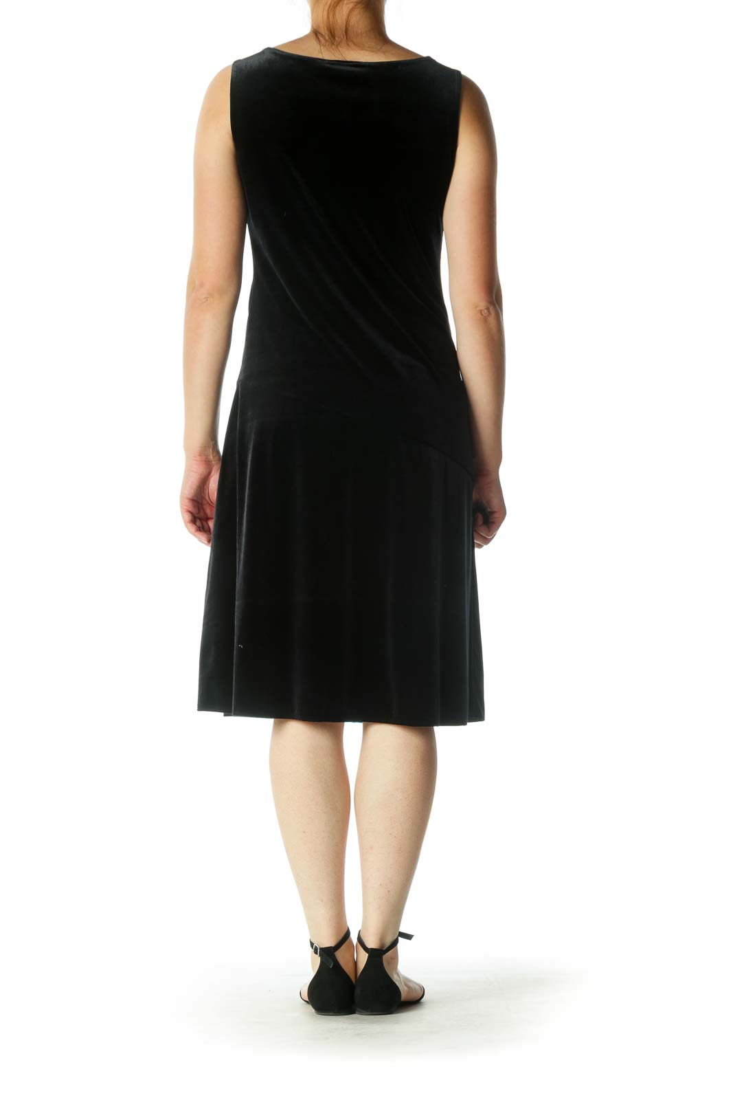 Black Velvet Shift Dress