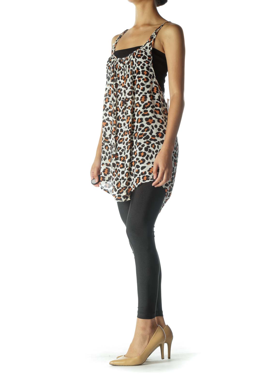 Brown Cheetah Print Tank Top