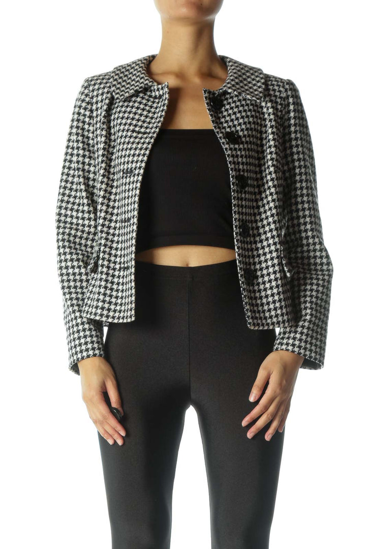 Black and White Tweed Jacket