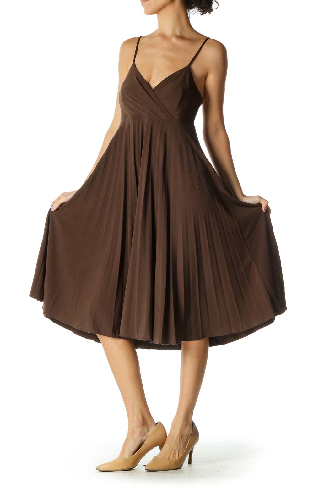 Brown Midi Dress