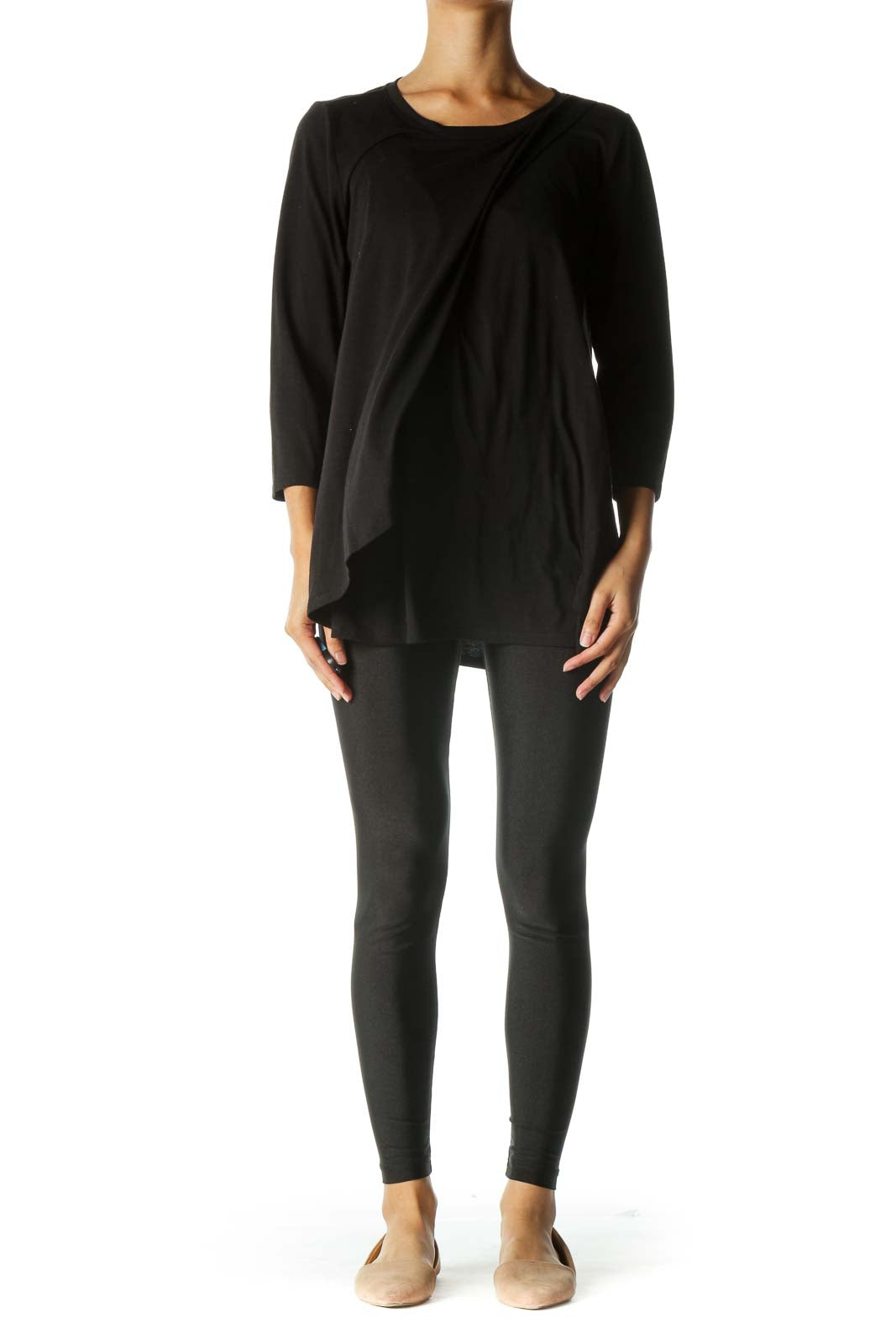 Black Nursing Long Sleeve Shirt