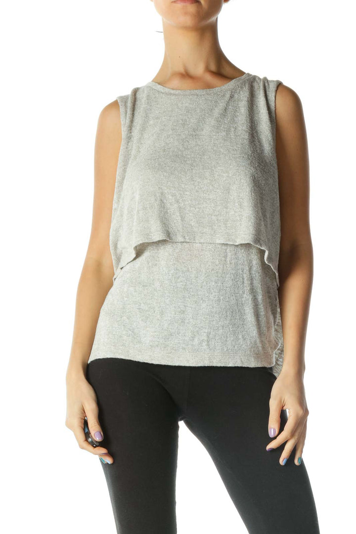 Gray Tiered Tank