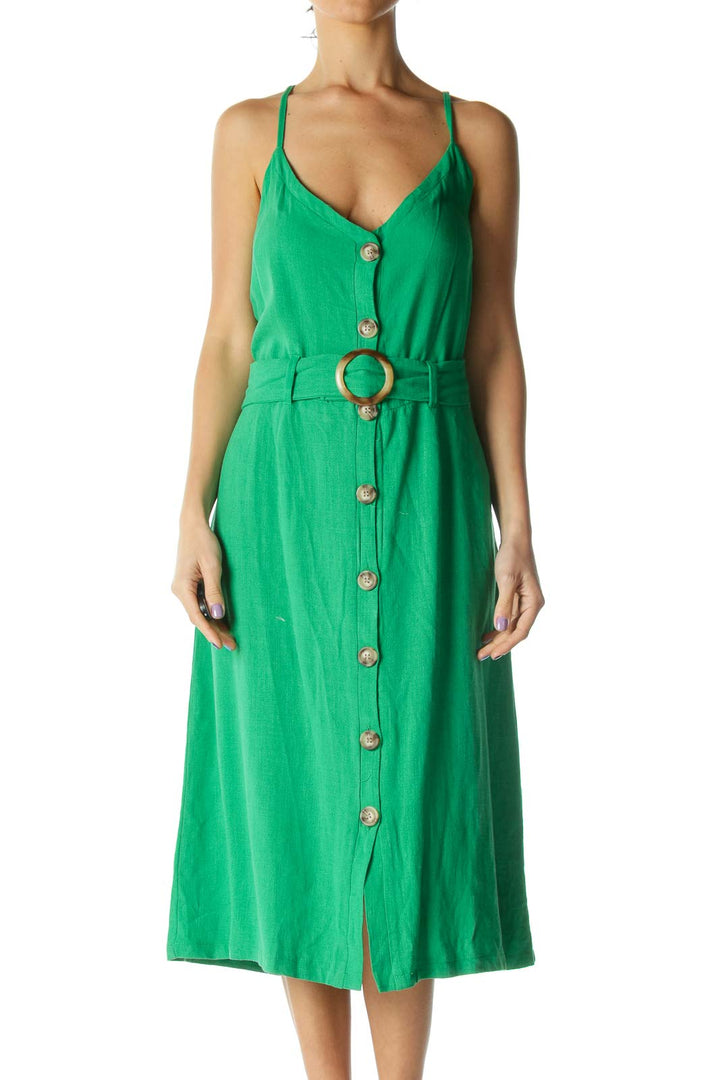 Green Midi Day Dress