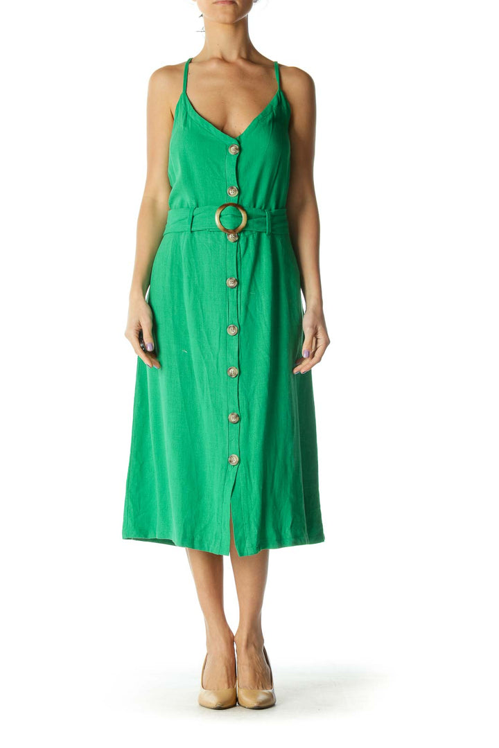 Green Midi Day Dress